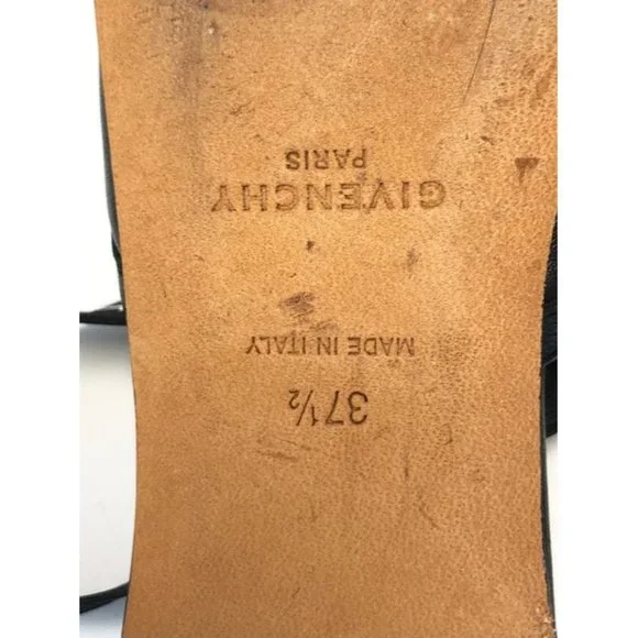 GIVENCHYBlack Rivington Logo Slingback Flats Size EU:37.5